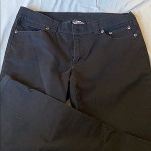 Black boot cut Harley Davidson pants